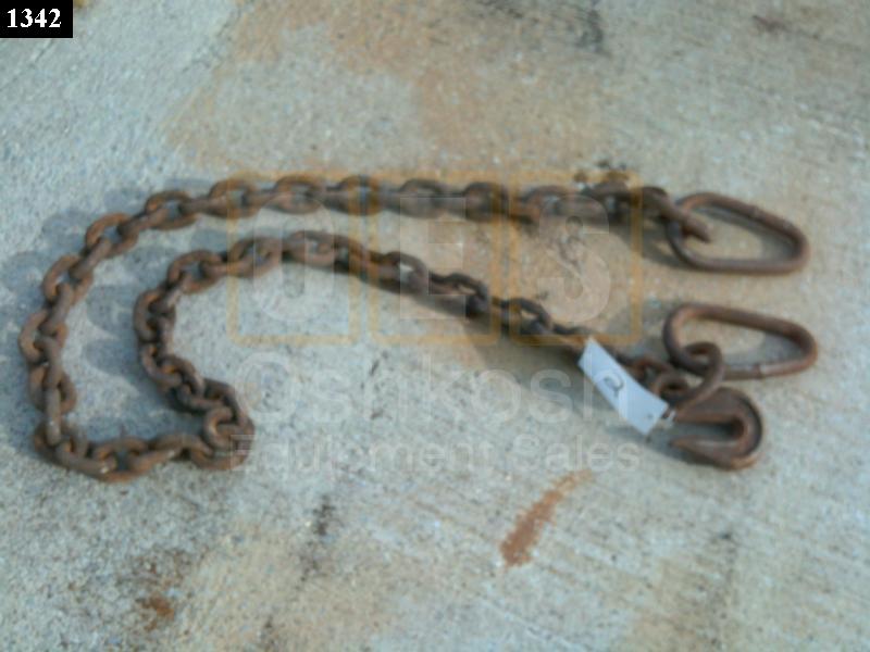 Winching Towing Chain Hook with Loop (3/4