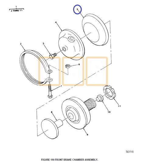 Brake Chamber Diaphragm (Front Axle)