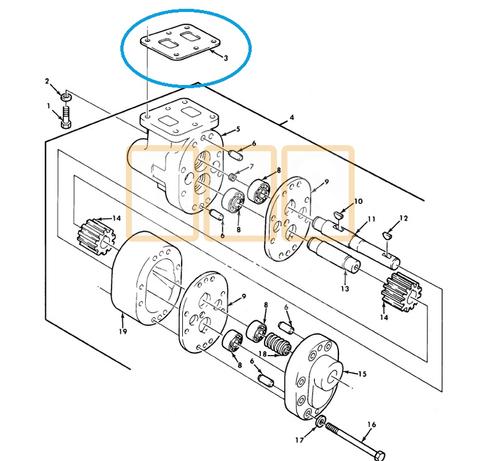 Dump Hoist Hydraulic Pump Mounting Gasket