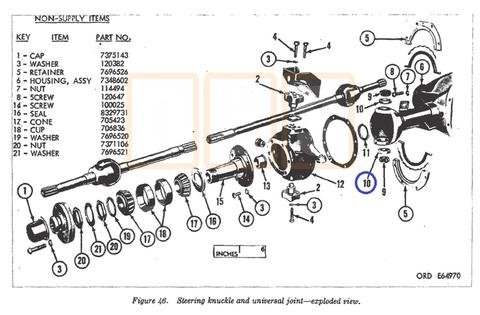 King Pin Bearing Race