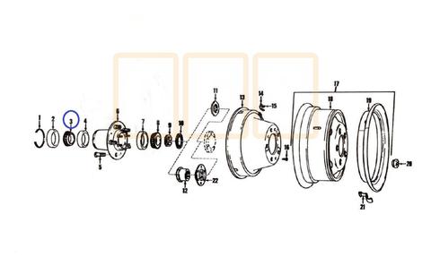 Inner Hub Wheel Bearing (M37)