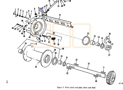 Winch Oil Seal (Engagement Lever)