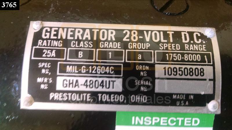 25 Amp Generator - Rebuilt/Reconditioned