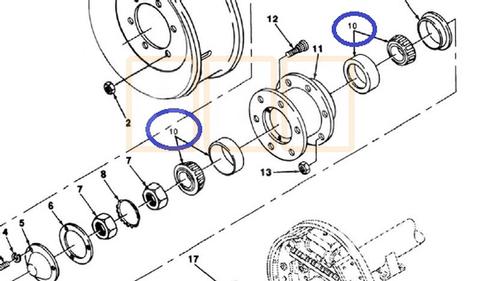 Trailer Wheel Bearing Kit for M103, M105 and M107