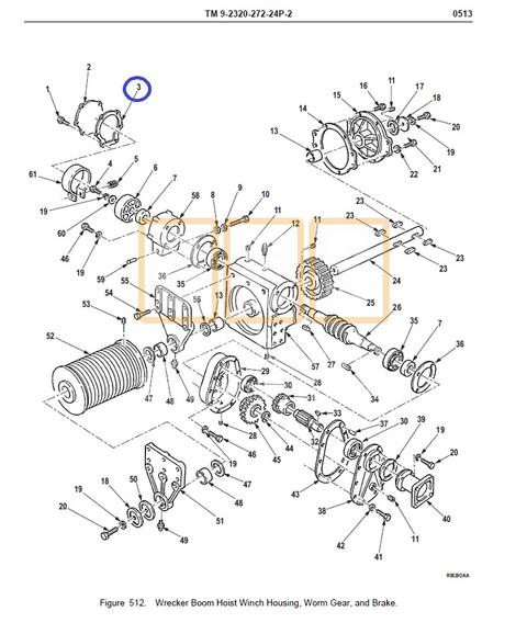 Winch Brake Band Cover Gasket