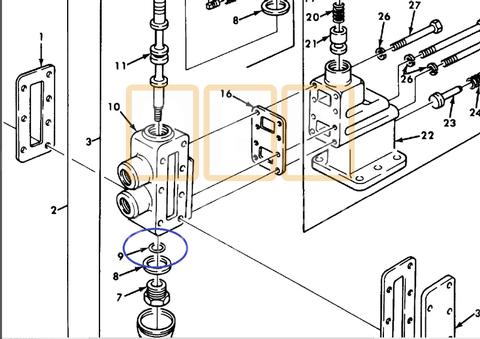 Dump Hydraulic Control Valve O-Ring