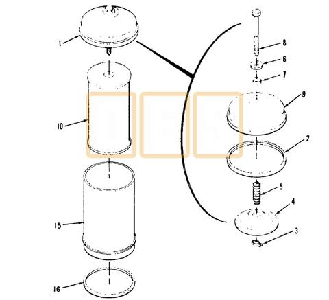 Oil Filter Canister Sealing O-Ring (Gasket)