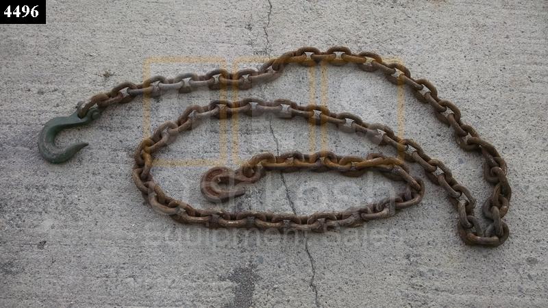 14 FOOT LOGGING / WINCHING / TOWING CHAIN (5/8 INCH LINK) - Used Serviceable