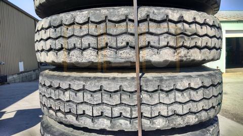 11.00R24 Goodyear G286 Tire on Wheel