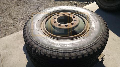 11.00R24 Bridgestone V-Steel MIX 757 Tire on Wheel