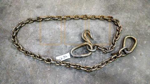 14 ft Winching Chain and hook with loop (3/4'' Link)