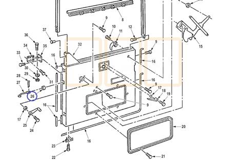 Door Check Rod Pad