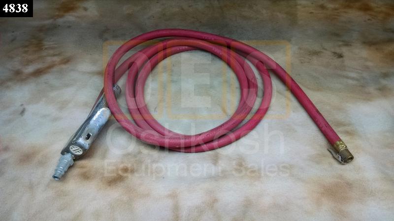 Tire Pressure Air Filler Hose with chuck and gauge - Used Serviceable