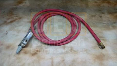 Tire Pressure Air Filler Hose with chuck and gauge