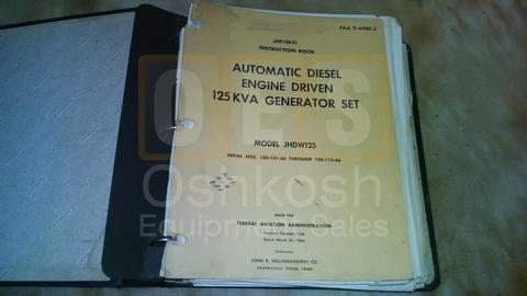 John R Hollingsworth Model JHDW125 Technical Manual