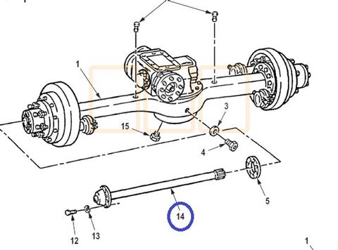 5 Ton Rockwell Rear Axle Shaft