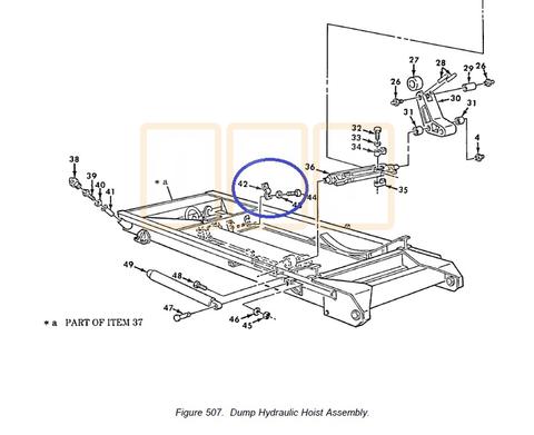 Dump Hydraulic Cylinder Mounting Clamp