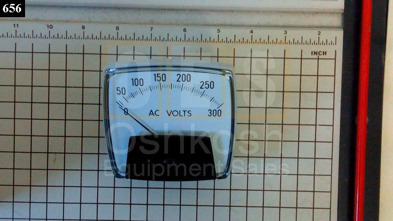 Panel Volt Meter Gauge 0-300 Volts - New Replacement