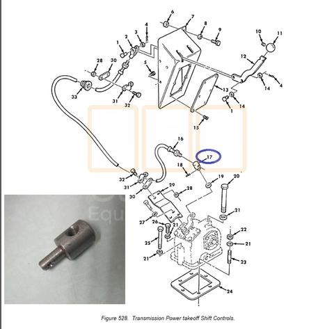 PTO Control Cable Pivot Connector