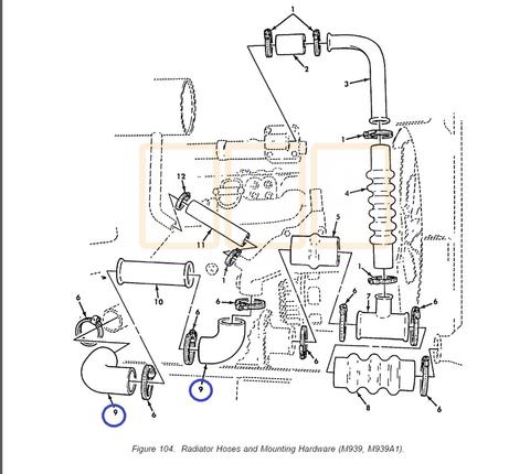 Radiator Hose (Oil Cooler, Rear )