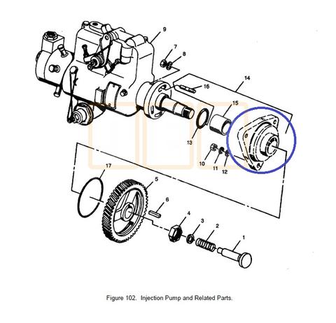 Injection Pump Mounting Plate