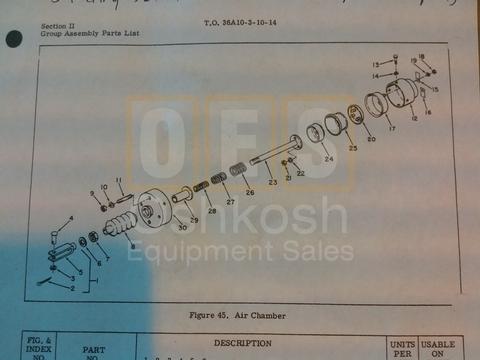 U-30 Steering Selector Air Chamber Diaphragm