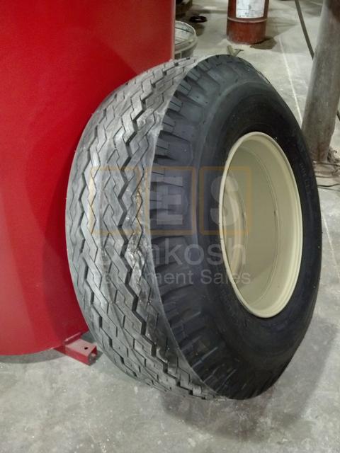 15-19.5 Firestone Transport Duplex Tire on M747 Trailer Wheel