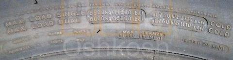 16.00R20 Goodyear or Michelin XZL Tire on HEMTT Wheel