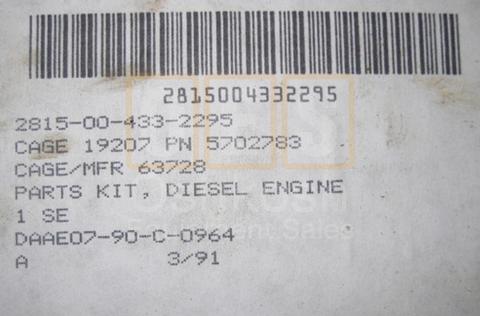 Multi-Fuel LDT / LDS 465 Engine Gasket Set