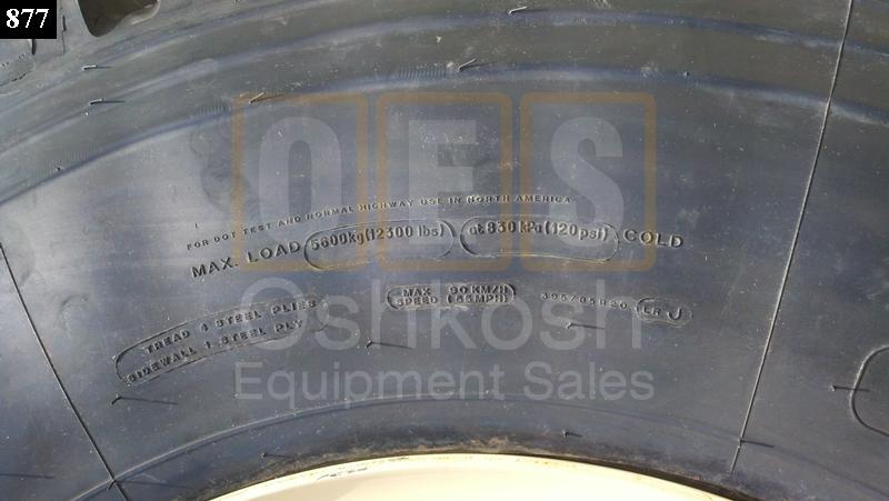 395/85R20 Michelin XZL on MRAP Wheel - New Replacement