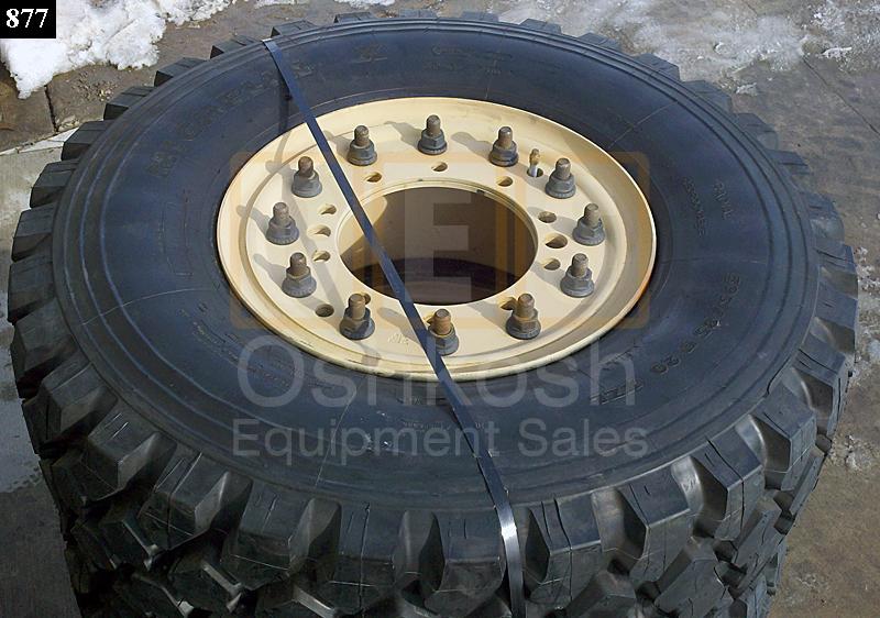 395/85R20 Michelin XZL on MRAP Wheel - New Replacement