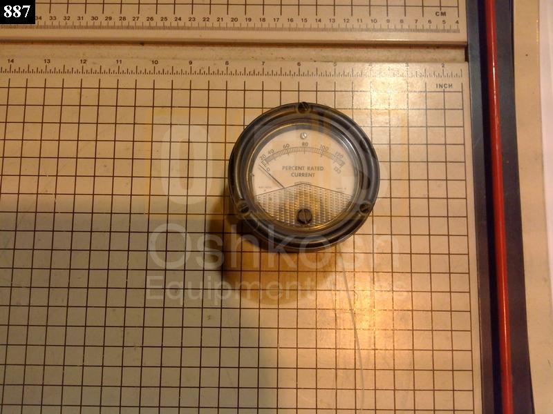Percent Rated Current Amp Meter Gauge - Used Serviceable