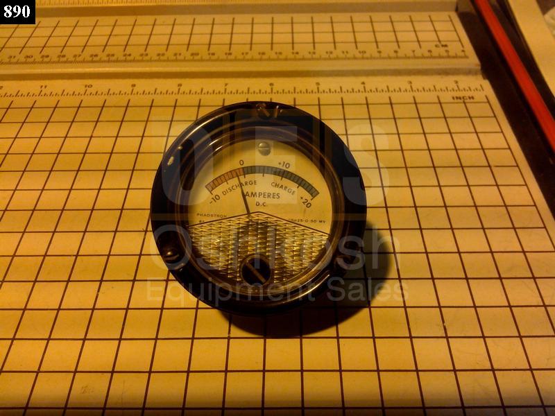 Battery Charge DC Ammeter Gauge - Used Serviceable