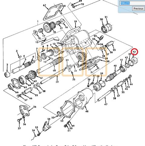 PTO Seal (Rear) Accessory drive output Shaft (QB)