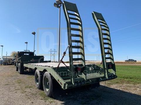 M923A1 5 Ton 6x6 Military Cargo Truck with available 20' Beaver Tail Trailer with Ramps (C-200-132)