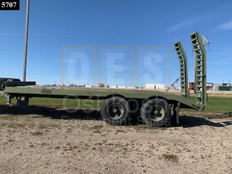 M923A1 5 Ton 6x6 Military Cargo Truck with available 20' Beaver Tail Trailer with Ramps (C-200-132) - New Replacement