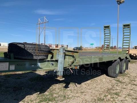 M923A1 5 Ton 6x6 Military Cargo Truck with available 20' Beaver Tail Trailer with Ramps (C-200-132)