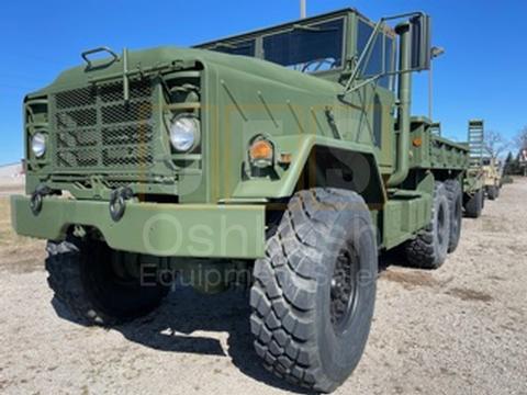 M923A1 5 Ton 6x6 Military Cargo Truck with available 20' Beaver Tail Trailer with Ramps (C-200-132)