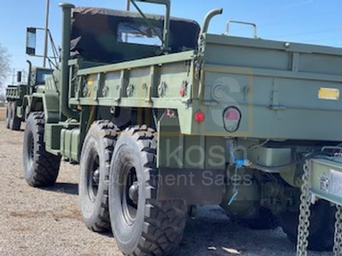 M923A1 5 Ton 6x6 Military Cargo Truck with available 20' Beaver Tail Trailer with Ramps (C-200-132)