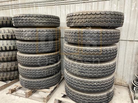 11.00R20 Goodyear G286 Tires on Wheels