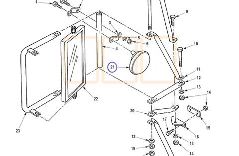 Convex Rearview Mirror