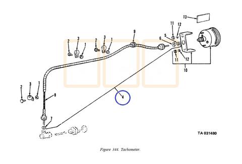 Tachometer Cable 63''